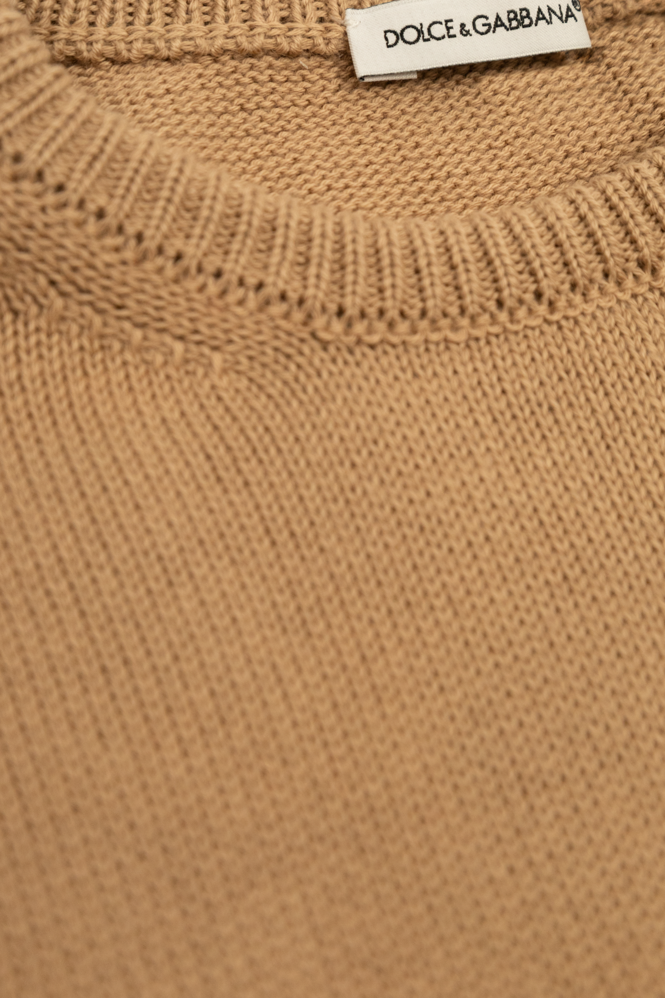 Beige Sweater with embroidered logo Dolce & Gabbana Kids - Vitkac